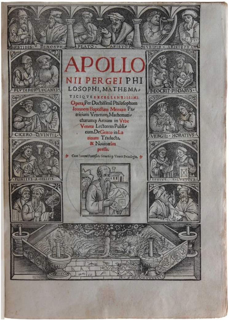 First printed edition of Apollonius (1537)