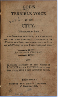 The Bridgeport, Connecticut edition of Thomas Vincent's tract, originally published in 1667,
