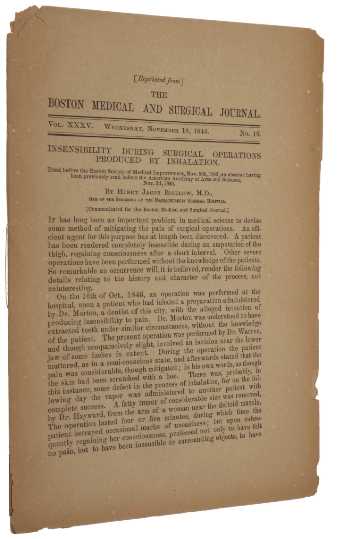 The reprint of Bigelow's paper