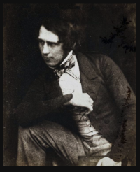 A very unusual photograph of James Young Simpson, taken c. 1843-1847, by Robert Adamson & David Octavius Hill. National Portrait Gallery, London.