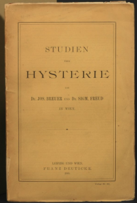 Upper printed wrapper of Freud's Studien uber Hysterie