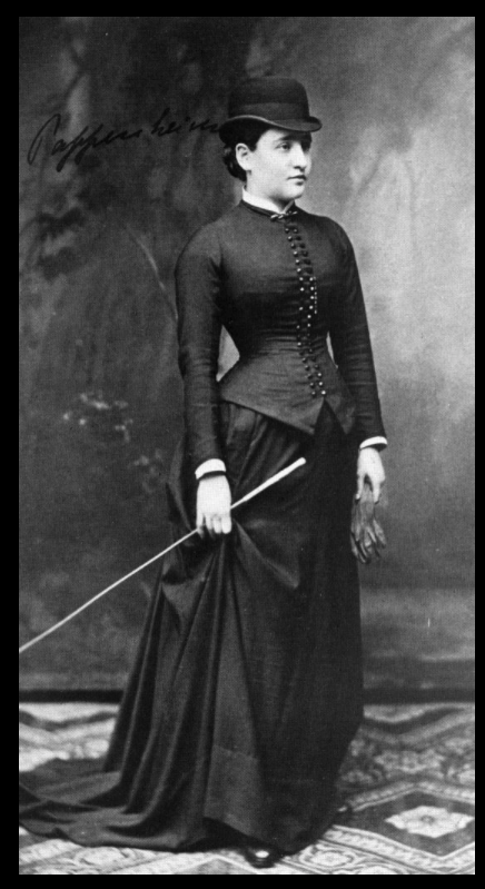 Photograph of "Anna O." (Bertha Pappenheim) during her stay at Bellevue Sanatorium in 1882