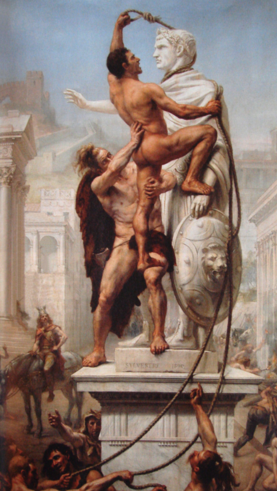 Sack of Rome by the Visigoths (24 August, 410) by JN Sylvestre 1890.