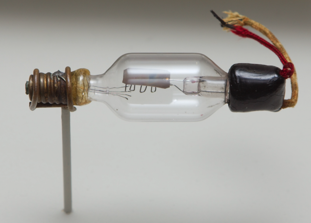 The first triode, the De Forest Audion, invented in 1906