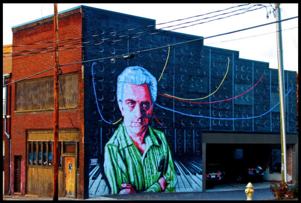 Mural of Dr. Moog. Asheville, North Carolina  by Denise Carbonell