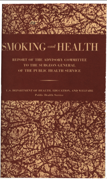 Cover of the Surgeon General's Report on Smoking and Health