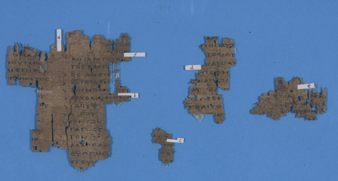 Cambridge University library manuscript 4113 / Papyrus Oxyrhynchus 405. Irenaeus. Ca. 200 AD.