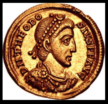Solidus depicting Theodosius