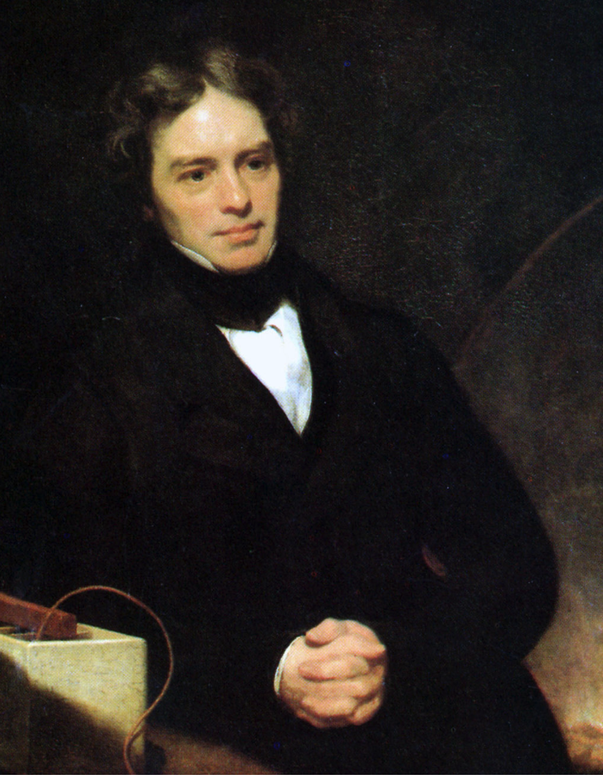 Painting of Michael Faraday, 1841 or 1842 by Thomas Phillips.