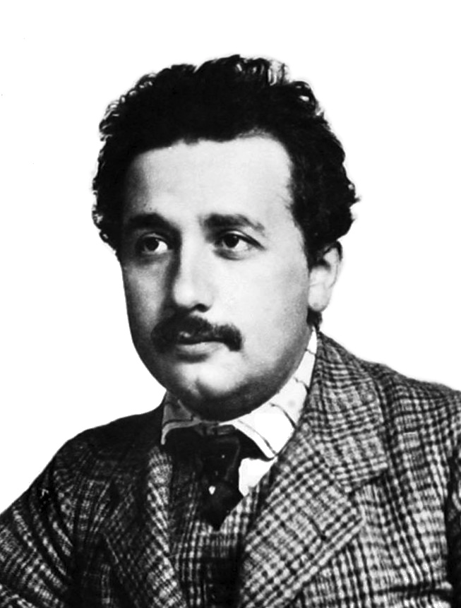 Photo of  Einstein in 1904 or 1905, about the time he wrote the Annus Mirabilis papers