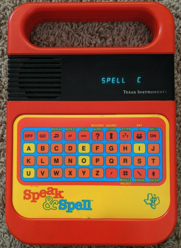 1980 version of Speak & Spell child computer