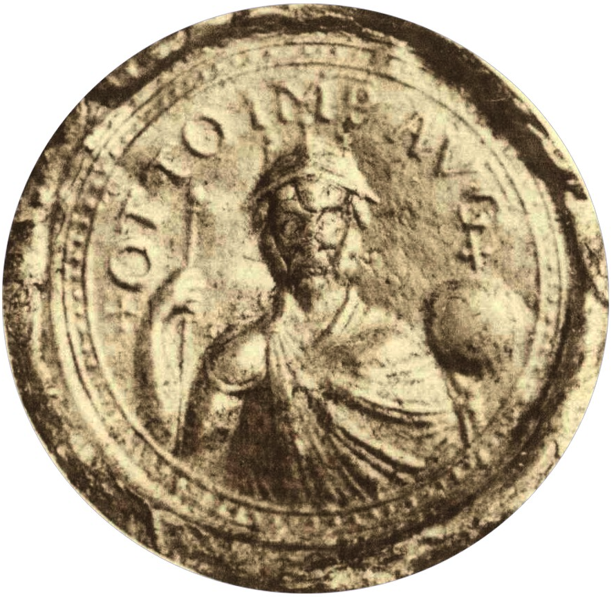 Depiction of Otto I on his seal in 968