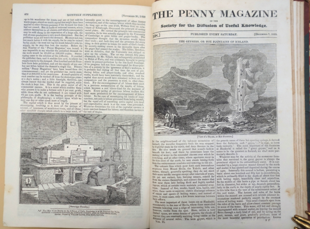 Penny Magazine page opening