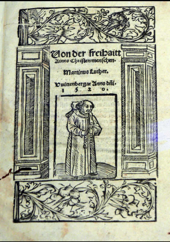 Title page of Luther's pamphlet on the Freedom of a Christian