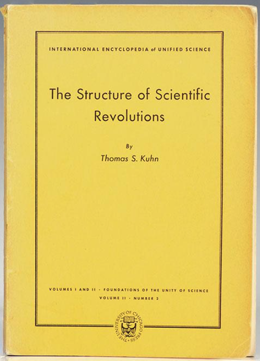 Cover of the original printing of Kuhn's The Structure of Scientific Revolutions