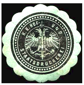 Seal of the K. K. Hof- und Staatsdruckerei from 1850-1923