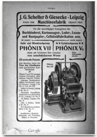 Mechanized power press advertised in the 1904 edition.