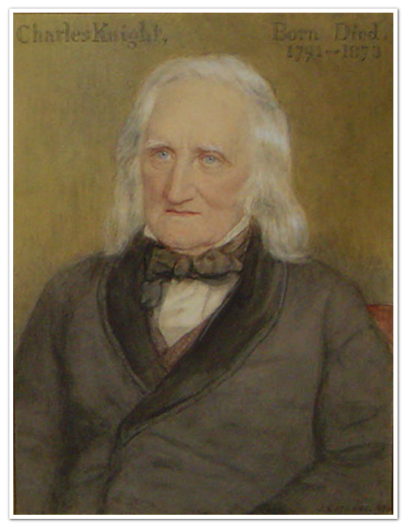 Portrait of Charles Knight (Younger) by J. C. Moore, 1874.