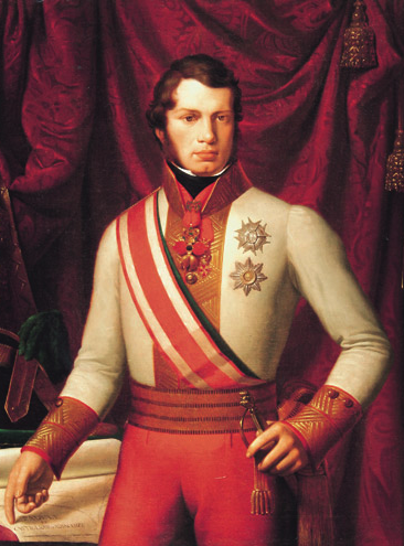 Leopoldo II, Grand Duke of Tuscany. Painting by Pietro Benvenuti.