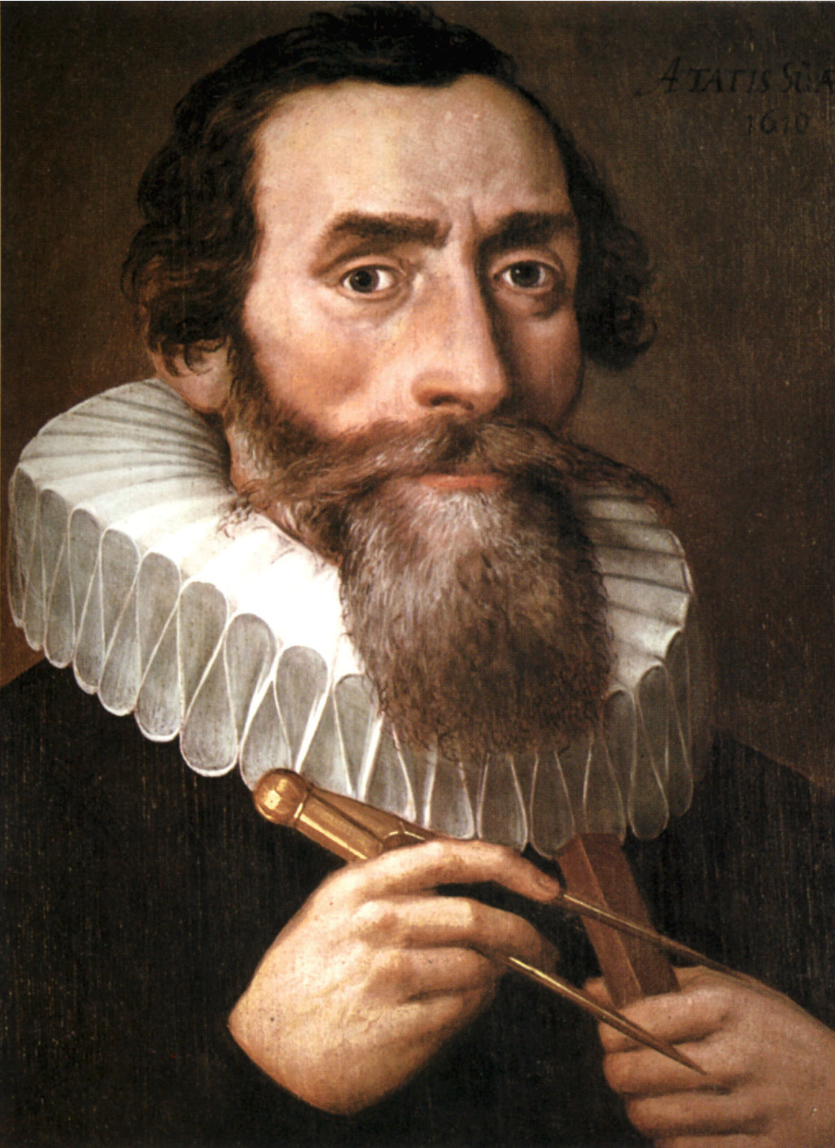 Portrait of Johannes Kepler by an unknown artist.