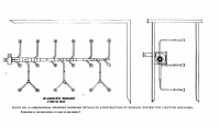 Drawing of Pipe plan for Linotype ventilation system