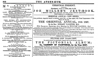 Advertisement for The Pictorial Album placed in The Athenaeum for 1836.