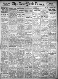The New York Times reported the story in the left column of its front page on August 21, 1911 with the headline, "Around the World in 16 1/2 Minutes."