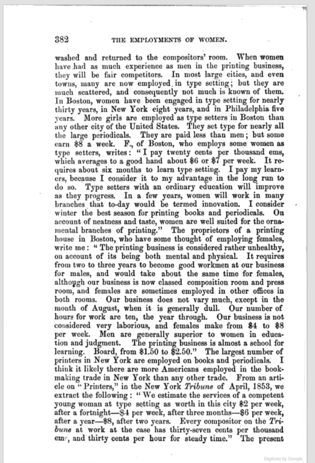 Printer's jobs for women third page