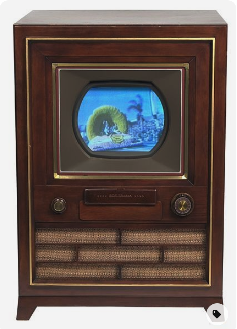 One of the first RCA color television sets.