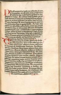 Page 5 of the first edition printed by Günther Zainer of Augsburg in 1473.