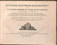 Title page of La galerie electorale de Dusseldorff