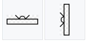 The hieroglyph for a closed papyrus roll was drawn either horizontally or vertically.