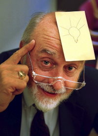Arthur Fry with a Post-it Note on his forehead