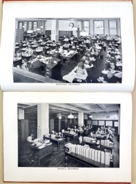 Upper page: Manuscript Department; Lower Page: Editorial Department.