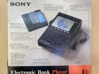 The lower side of the original box for the Electronic Book Player referred to an Electronic Book Standard and described "Compact optical discs that contain up to 100,000 pages of text, 32,000 pictures, or 5.6 hours of digital sound."