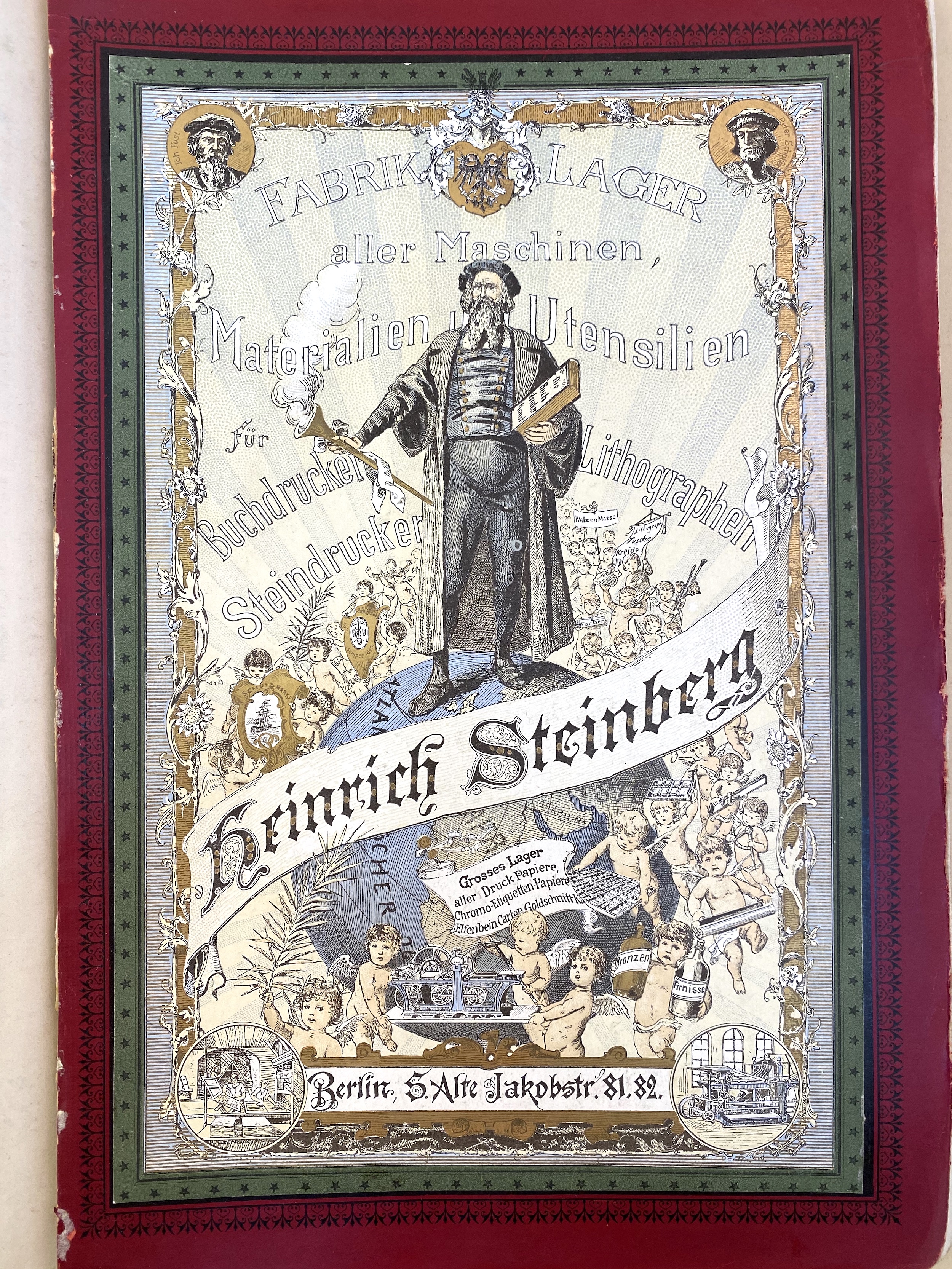 The detail on this second cover on Steinberg's catalogue is immense