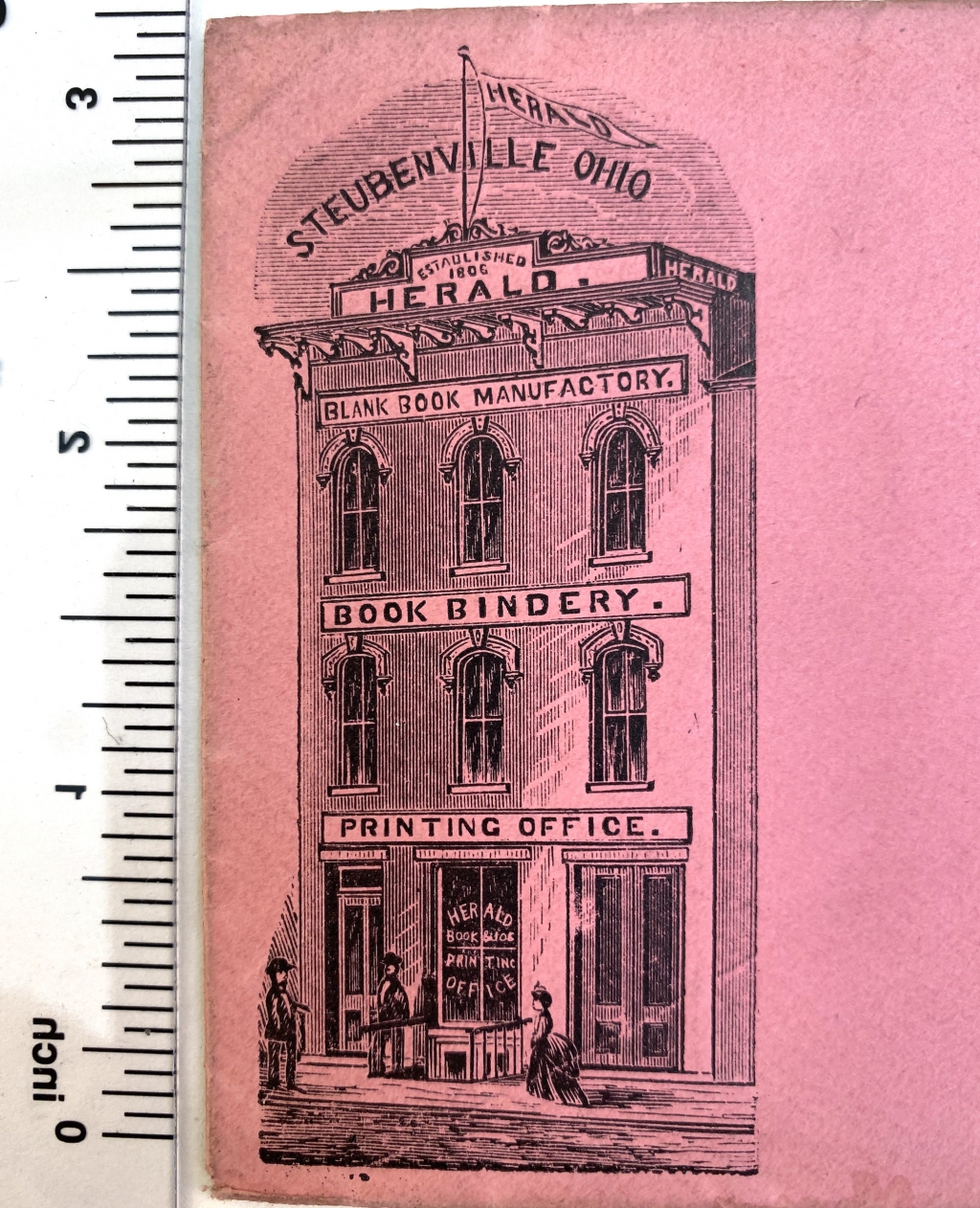Enlargement of image on the pink envelope to show detail