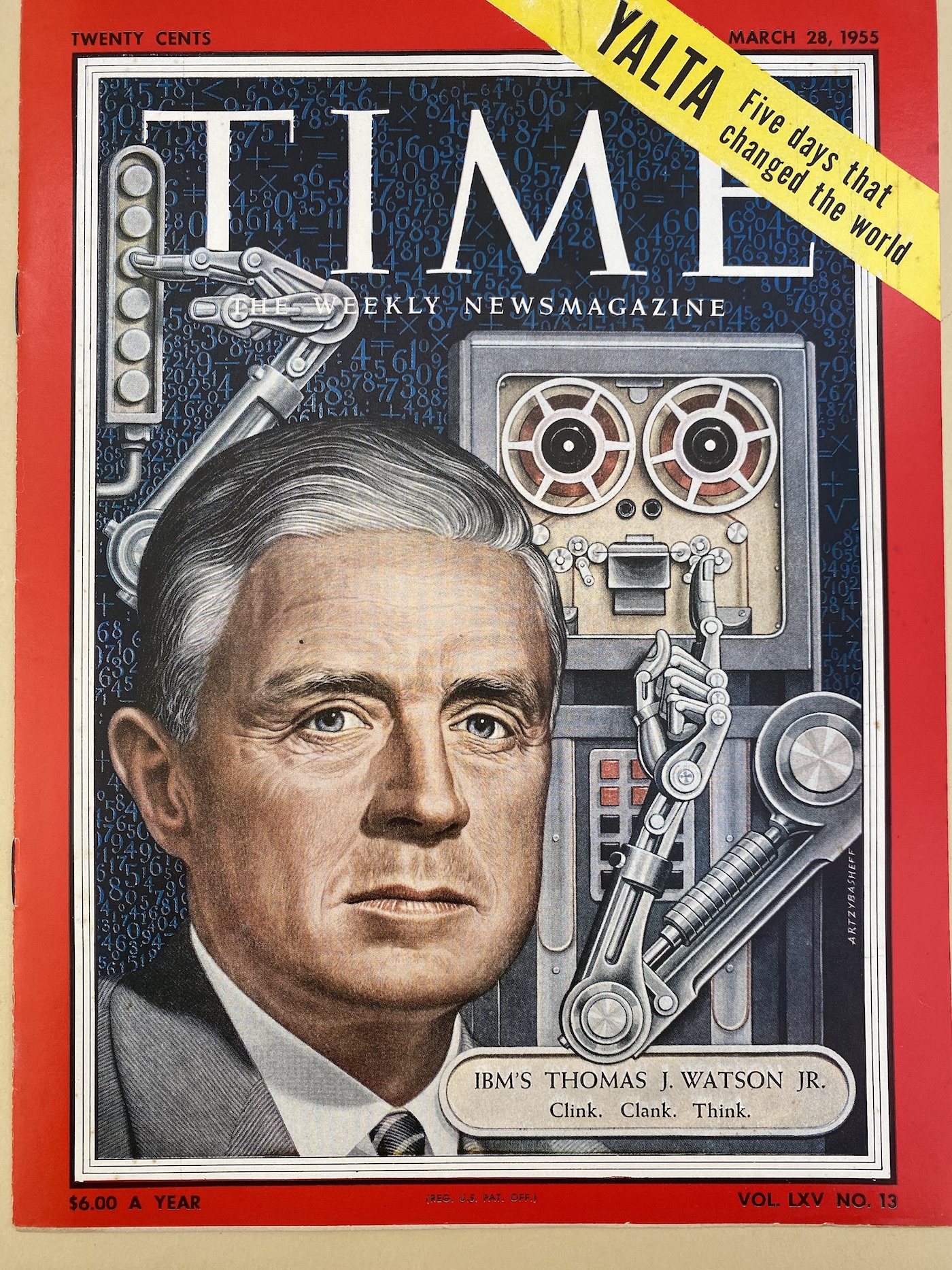 March 1955 cover of Time magazine