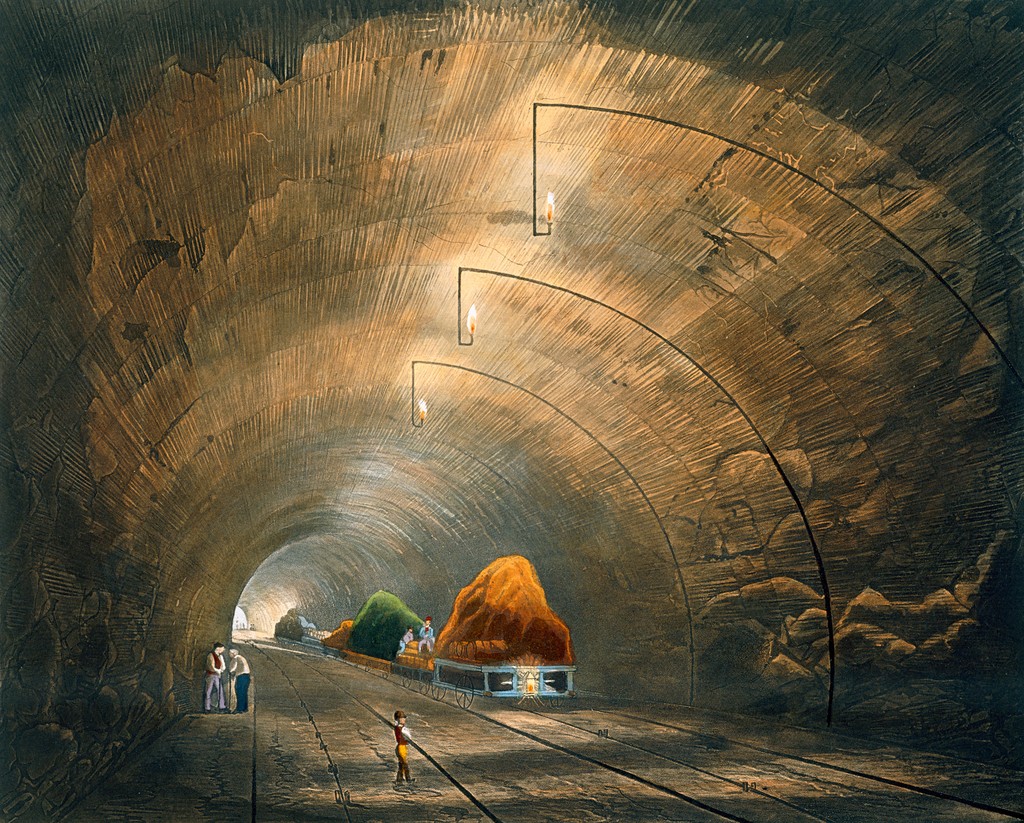 The Tunnel, from Bury's Liverpool and Manchester Railway, 1831   artfinder 267574