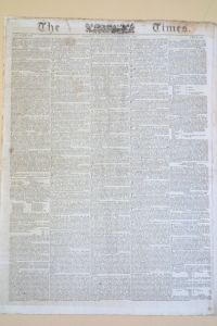Times newspaper first issue printed on Koenig press