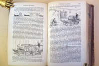 Ure page opening showing the different styles of printing machines and how they were powered
