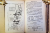 Ure's image of a double-cylinder machine driven by a Maudslay table steam engine was probably reproduced from Timperley's book issued the same year. 