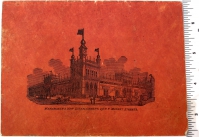 Rear cover of Wanamker's pamphlet illustrating their new building.