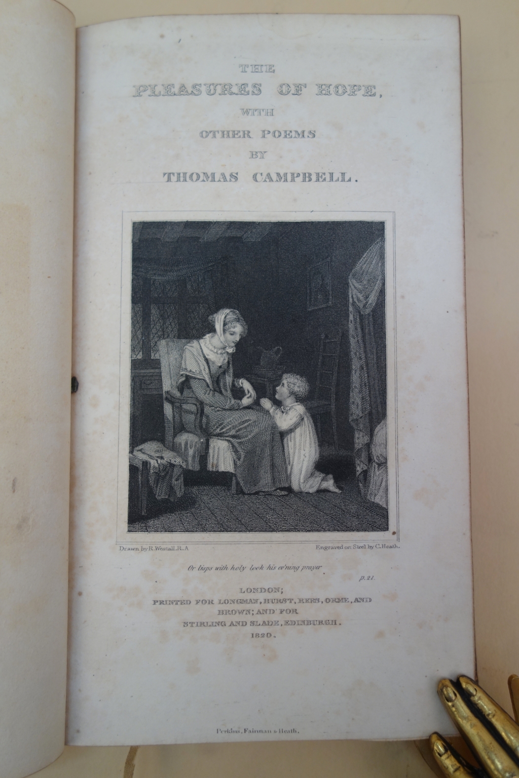 Beneath the lower right corner of the engraving the text reads "Engraved on Steel by C. Heath"