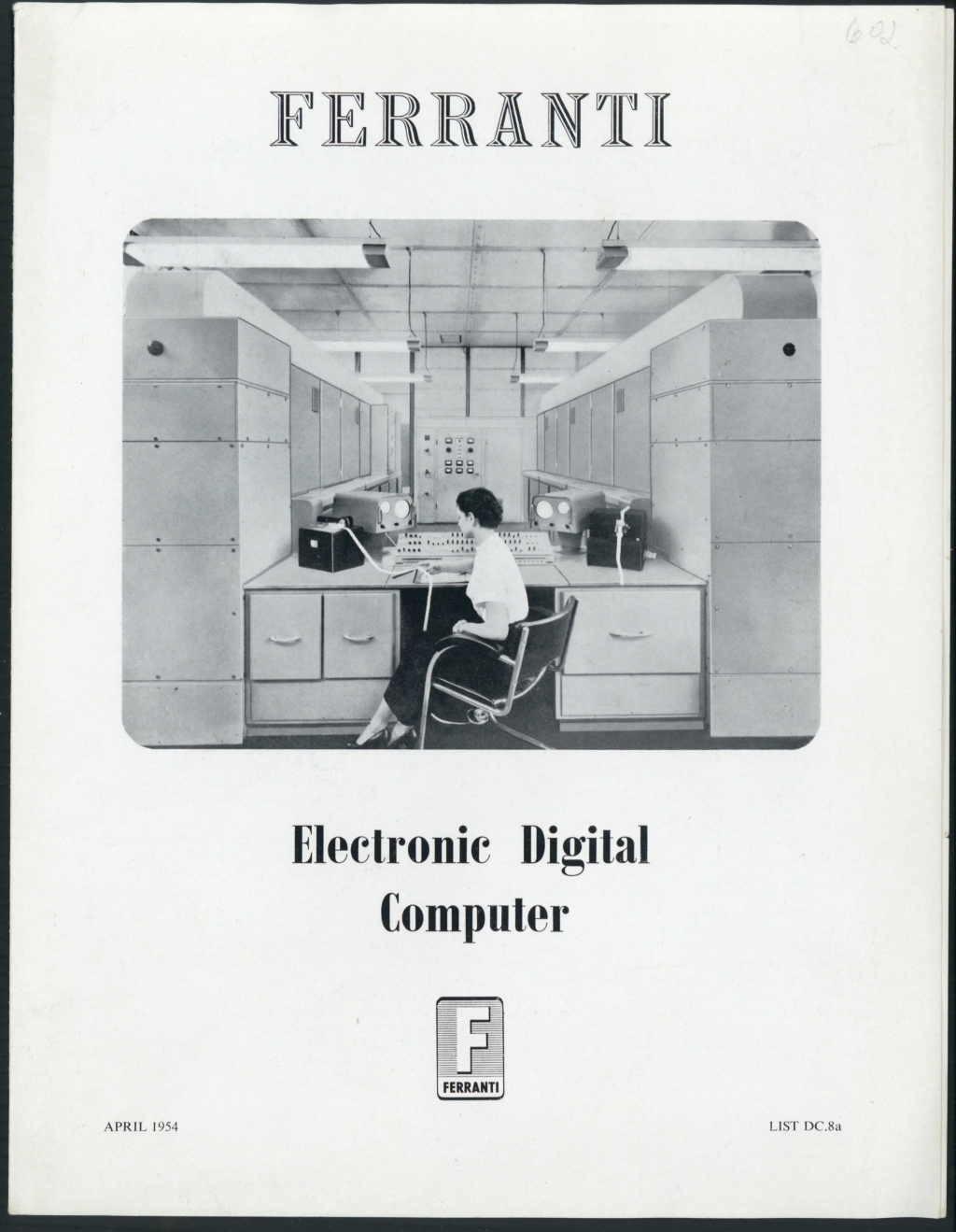 Brochure for Ferranti 1 computer (1954)