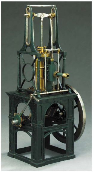 19th century working model of a Maudslay table engine. 22 x 15¼in. (56 x 38.4cm.)