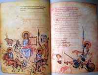 A depiction of David from the Chludov Psalter. (View Larger)