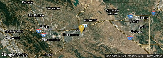 Detail map of Livermore, California, United States