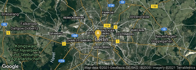 Detail map of Mitte, Berlin, Berlin, Germany