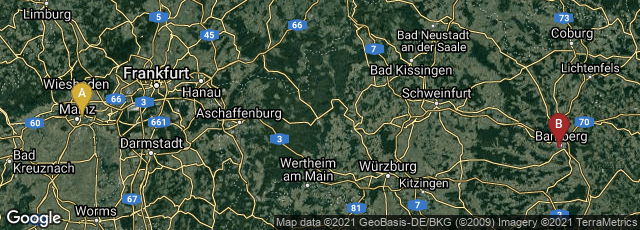Detail map of Altstadt, Mainz, Rheinland-Pfalz, Germany,Bamberg, Bayern, Germany